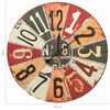 vidaXL Wall Clock Multicolour 60 cm MDF