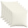 vidaXL Cushion Cover 6 pcs HOUTEN Cream 65 x 65 cm Corduroy