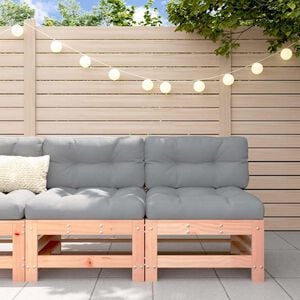 vidaXL Garden Middle Sofas 2 pcs Solid Wood Douglas