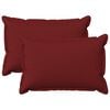 vidaXL Cushion with Pillow HOUTEN 2 pcs Wine Red Faux Linen