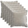 vidaXL Cushion Cover 6 pcs HOUTEN Light Grey 50 x 50 cm