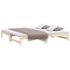vidaXL Pull-out Day Bed without Mattress 2x(90x200) cm Solid Wood Pine
