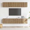 vidaXL Wall Mounted TV cabinets 4 pcs Artisan Oak Engineered Wood