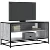 vidaXL TV Cabinet Grey Sonoma 91x40x46 cm Engineered Wood and Metal