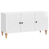 vidaXL TV Cabinet High Gloss White 99 x 34.5 x 50 cm Engineered Wood