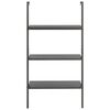 vidaXL 3-Tier Leaning Shelf Black 64x35x120.5 cm