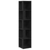 vidaXL Corner Shelves 33 x 33 x 164.5 cm Engineered Wood Black Oak