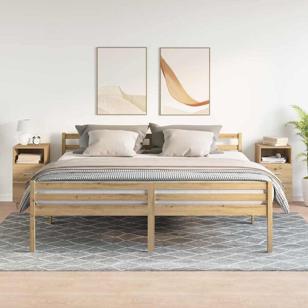 vidaXL Bedside Cabinets 2 pcs with 2 Drawers Artisan Oak 36x36x68 cm