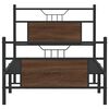 vidaXL Bed Frame without Mattress Brown Oak 80x200 cm Engineered Wood