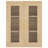 vidaXL Highboard Sonoma Oak 69.5x34x180 cm Engineered Wood
