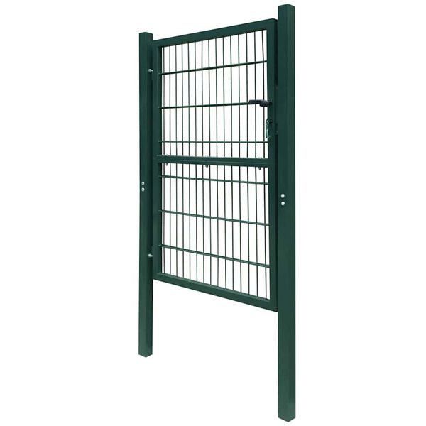 vidaXL 2D Fence Gate (Single) Green 100x160 cm