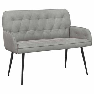 vidaXL 2 Seater Sofa with Metal Legs 2-Seater Light Grey Velvet