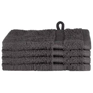 vidaXL Guest Towel SOLUND 4 pcs Anthracite 15 x 21 cm 550 gsm