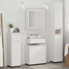 vidaXL Bathroom Furniture Set with Drawer 4 pcs White Engineered Wood