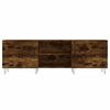 vidaXL TV Cabinet Smoked Oak 150x30x50 cm Engineered Wood