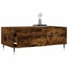 vidaXL Coffee Table Smoked Oak 90x50x36.5 cm Engineered Wood
