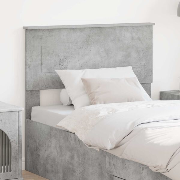 vidaXL Headboard Concrete Grey 90 cm Engineered wood