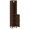 vidaXL Highboard Brown Oak 34.5x34x180 cm Engineered Wood