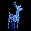 vidaXL Christmas Reindeers 2 pcs Blue 80 LEDs Acrylic
