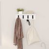 vidaXL Wall-Mounted Coat Rack Wall-mounted White 40 x 10.5 x 10.5 cm