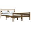 vidaXL Bed Frame without Mattress Honey Brown Solid Wood 150x200 cm King Size