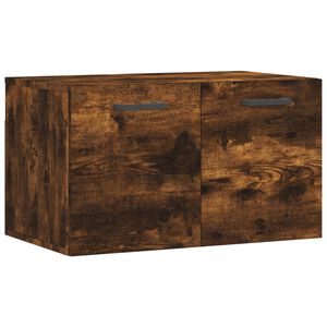 vidaXL Wall Cabinet Smoked Oak 60x36,5x35 cm Engineered Wood