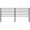 vidaXL Metal Replace Headboard Black 193 cm