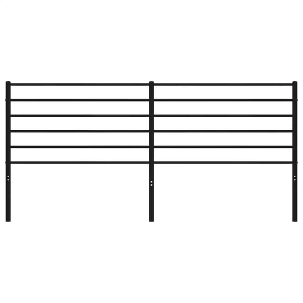 vidaXL Metal Replace Headboard Black 193 cm