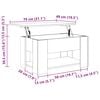 vidaXL Coffee Table Grey Sonoma 79x49x41 cm Engineered Wood