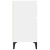 vidaXL Bedside Cabinet High Gloss White 40x35x70 cm