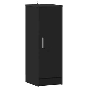vidaXL Shoe Cabinet Black 32x35x92 cm Engineered Wood