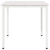 vidaXL Dining Table White 80 x 80 x 75 cm Solid Pine Wood