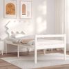 vidaXL Senior Bed without Mattress White Single Solid Wood