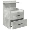 vidaXL Bedside Cabinets 2 pcs with 2 Drawers Concrete Grey 40x36.5x62 cm