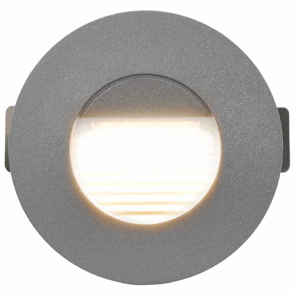 vidaXL Outdoor LED Wall Lights 6 pcs 2 W Silver Round