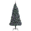 vidaXL Artificial Pre-lit Christmas Tree with Ball Set Green 240 cm