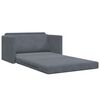 vidaXL Sofa Bed Dark Grey 124 x 204 x 61 cm Velvet