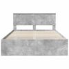 vidaXL Bed Frame Concrete Grey 150 x 200 cm Engineered Wood