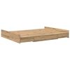 vidaXL Storage Bed Frame Artisan Oak 150 x 200 cm Engineered Wood