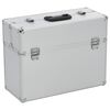vidaXL Tool Case 47x36x20 cm Silver Aluminium