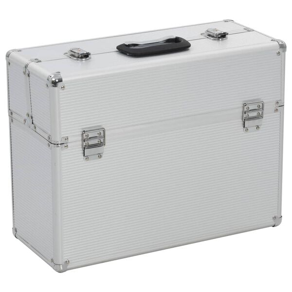 vidaXL Tool Case 47x36x20 cm Silver Aluminium