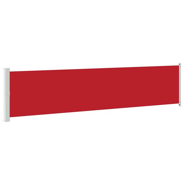 vidaXL Patio Retractable Side Awning 140x600 cm Red