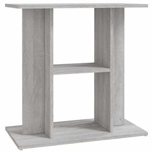 vidaXL Aquarium Stand Grey Sonoma 60x30x60 cm Engineered Wood