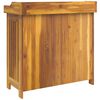 vidaXL Garden Cabinet Natural 78 x 36.5 x 78cm Solid Acacia Wood