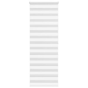 vidaXL Zebra Blind White 75x200 cm Fabric Width 70.9 cm Polyester
