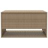 vidaXL Outdoor Cushion Box Beige 100x55x55.5 cm Poly Rattan