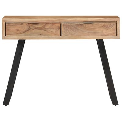 vidaXL Console Table 100x35x76 cm Solid Acacia Wood with Live Edges