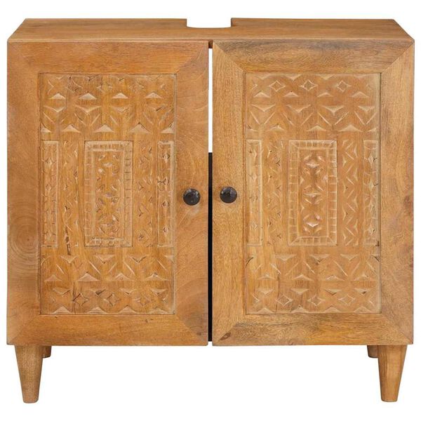 vidaXL Bathroom Cabinet Wall-mounted Light Brown 62 x 33 x 58 cm