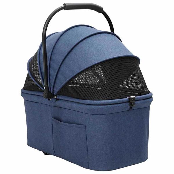 vidaXL Folding Pet Stroller Blue 78 x 54 x 101 cm 600D Oxford fabric