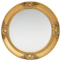 vidaXL Wall Mirror Baroque Style 50 cm Gold